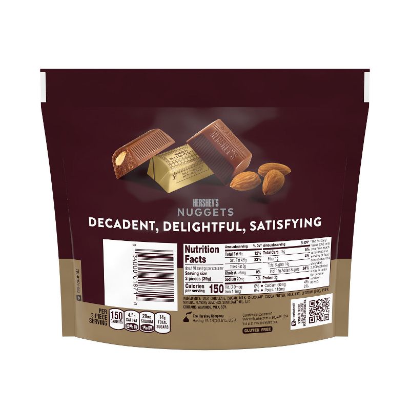 Hershey&#39;s Nuggets with Almonds Share Size Chocolate Candy - 10.1oz, 5 of 9