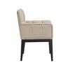 Meridian Furniture,Adrian Vegan Leather Dining Arm Chair, Set of 2 - 3 of 4