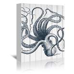 Americanflat Wood Octopus by Samantha Ranlet Unframed Canvas Wall Art