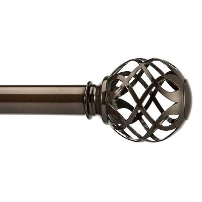 Loft By Umbra Figure 8 Cage Curtain Rod 1 36 66 Brushed Nickel