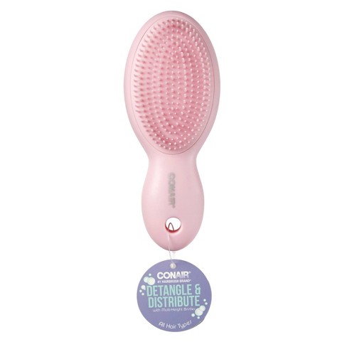 Conair Pro Compact Detangling Hair Brush All Hair Pink Target