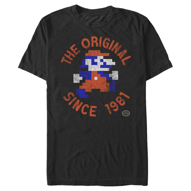 Men's Nintendo 8-Bit Mario Man 1981 T-Shirt, 1 of 5
