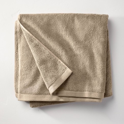 Sand Supima Cotton Bath Towels (Pair)