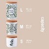 Plant-Based Sustainable Green Leaves Storage Jars, Airtight Decorative Canisters for Kitchen Counter, Cork Lid - 33.1 oz. - 2 of 4