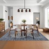 Modern Geometric Washable Area Rug - Non-Slip Stain Resistant Low Pile Carpet for Living Room, Bedroom & Dining Room - 4 of 4