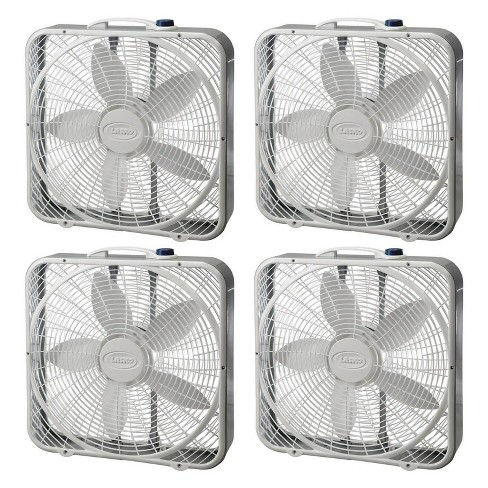 Lasko 20 Preimum Steel Box Fan W 3 Speed Settings And Easy Carry Handle 4 Pack Target