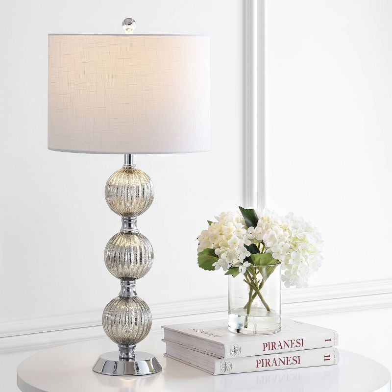 30.5&#34; Glass/Metal Silvered Orbs Table Lamp (Includes LED Light Bulb) - Jonathan Y, 3 of 6