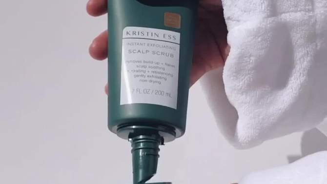 Kristin Ess Instant Exfoliating Scalp Scrub for Build Up + Dandruff - Soothing Dry Scalp Treatment - 6.7 fl oz, 6 of 13, play video