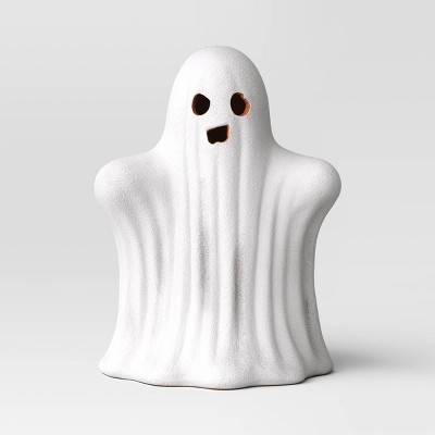 Large Textured Ceramic Ghost Decorative Sculpture - Hyde and EEK! Boutique™ Matte White