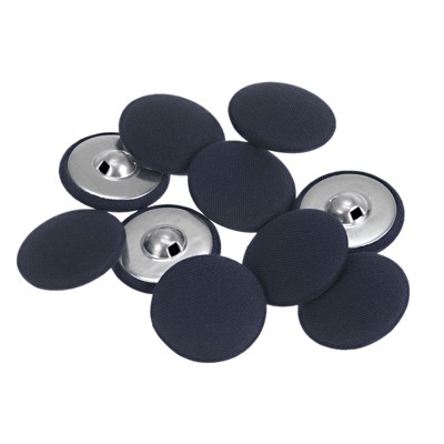 Unique Bargains Round Metal Sewing Cloth Covered Button 10 Pcs