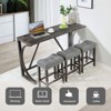 Bella Depot 4-Piece Bar Table Set with Dining Bar Table and Chairs for Living Room, Dining Room, Game Room - 3 of 4