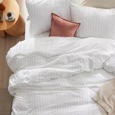 Bedsure White Stripe Queen Size 3 Pieces Striped Boho Duvet Cover Set Tufted Bedding OEKO TEX Certified Mother's Day Gift — фото 3
