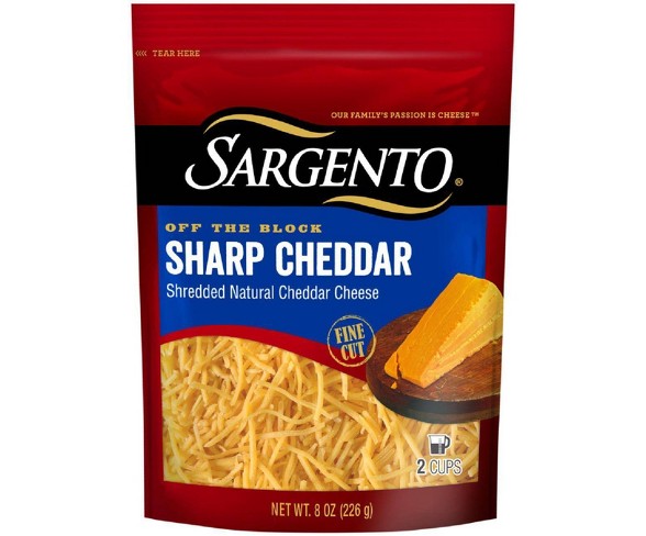 Sargento Sharp Cheddar Shredded Cheese - 8oz