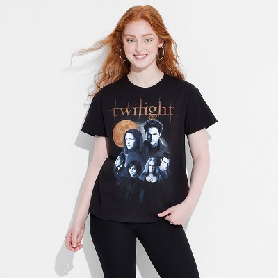 Women's Twilight Short Sleeve Graphic T-Shirt - Black XXS