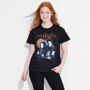 Women's Twilight Short Sleeve Graphic T-Shirt - Black - 1 of 3