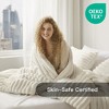 3 Pcs Cozy Plush Bedding Comforter Set, Premium Flannel Super Soft Ribbed Blanket, All Season Fluffy Cozy Lightweight Bed Set with Matching Shams - 3 of 4