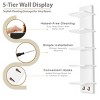 Sorbus 2 Pack 5 Tier Wall Mounted Floating Shelf Unit with Hooks - Home Decor and Storage Organizer - 4 of 4