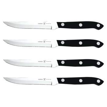 Hecef Steak Knives Set of 8, Serrated Sharp Blade Black Oxide Steak Kn –  Hecef Kitchen