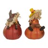 Northlight Set of 2 Scarecrow on a Pumpkin Thanksgiving Table Figures - 4 of 4