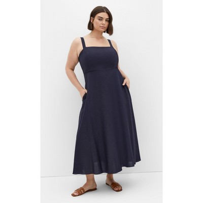 Women's Plus Size Collins Maxi Dress - navy | CITY CHIC