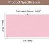 Unique Bargains Wallpaper, Peel and Stick Wallpaper Contact Paper Solid Color Vinyl Self-Adhesive Wall Paper Decorative Powder Pink 590" x 23.6" - 2 of 4