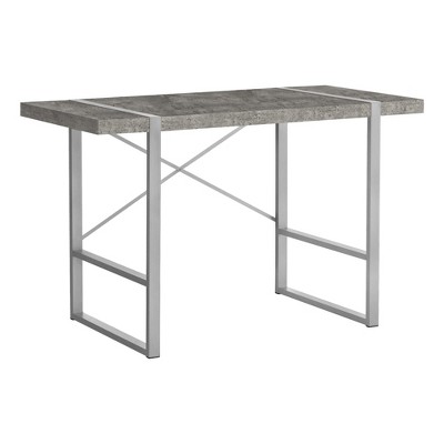 Monarch Specialties Computer Desk Home Office Laptop 48InchL Work Metal Laminate Grey Contemporary Modern