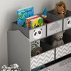 Vynxaria Toy Organizer with 6 Storage Bins, Kids Storage Unit - 3 of 4