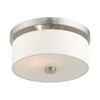 Livex Lighting Meridian 2 - Light Flush Mount in  Brushed Nickel - 3 of 4