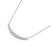 Pompeii3 1/2Ct TW Diamond Graduated Bar Necklace 14k Gold Lab Created Pendant 28mm - 2 of 4