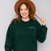 Simply Sage Market Embroidered Merry Typewriter Sweatshirt - 3 of 4