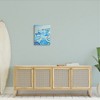 Stupell Industries Striped Coastal Beach Umbrellas Gallery Wrapped Canvas Wall Art - 2 of 3