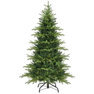 Yaheetech 4.5Ft/6Ft/7.5Ft Pre-Lit Christmas Tree with Multicolor LED Lights