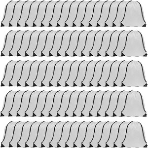 Waterproof Drawstring Backpack Bulk, Nylon Cinch Bags in 10 Colors for School, Gym, Sports - 1 of 4