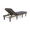 PAGED Patio Chaise Lounge Wooden Adjustable Recliner with Armrests Modern Lounge Chair for Garden, Poolside - 4 of 4