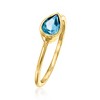 Pure Collection by Ross-Simons 0.70 Carat London Blue Topaz Ring in 14kt Yellow Gold - 3 of 4