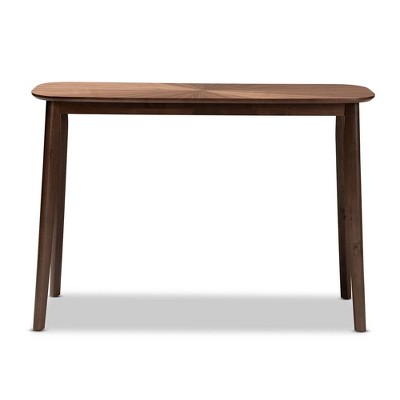 Wendy Walnut Mid-Century Modern Wood Console Table