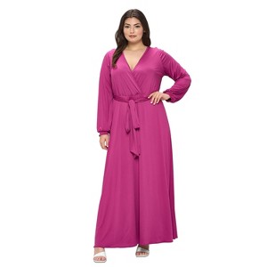 L I V D Women's Espinoza Surplice Maxi Dress - 1 of 3