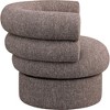 Meridian Furniture,Valentina Linen Textured Fabric Accent Swivel Chair - 4 of 4