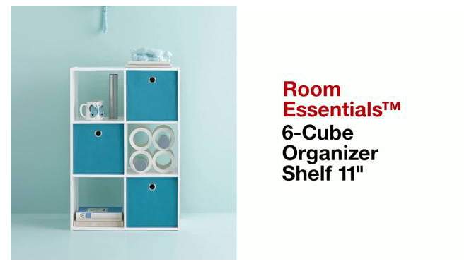 11" 6 Cube Organizer Shelf - Room Essentials&#153;, 6 of 18, play video