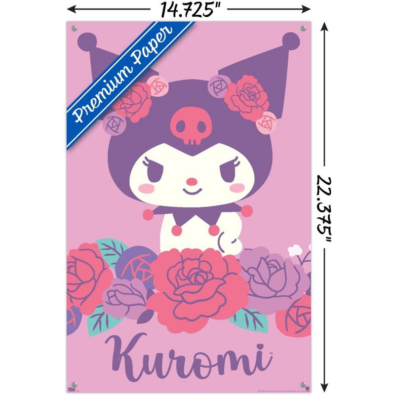Trends International Hello Kitty and Friends: 24 Flowers - Kuromi Unframed Wall Poster Prints, 3 of 7