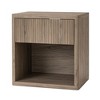 Zeus & Ruta Mid-Century Modern Nightstand with Drawer Storage, Versatile for Bedroom, Living Room, Home Office - 2 of 4