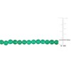 EVERLY JEWELRY | Yellow Plated Sterling Silver 16ct TGW Fancy-Cut Green Onyx Facetted Bead Necklace, 17 inc + 2 inc - 2 of 4
