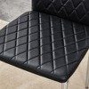 Sapphtopaz Modern Dining Chairs Set with Diamond Quilted High-Back PU Leather Dining Chair with Metal Legs Kitchen Chair for Dining Room - 4 of 4