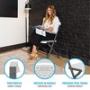 Lifetime Commercial Grade Folding Chair with Bypass Frame, 4-Pack, White (81158) - 4 of 4