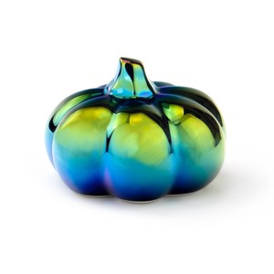 Short Iridescent Halloween Pumpkin Sculptures - Bullseye's Playground™ - 1 of 3