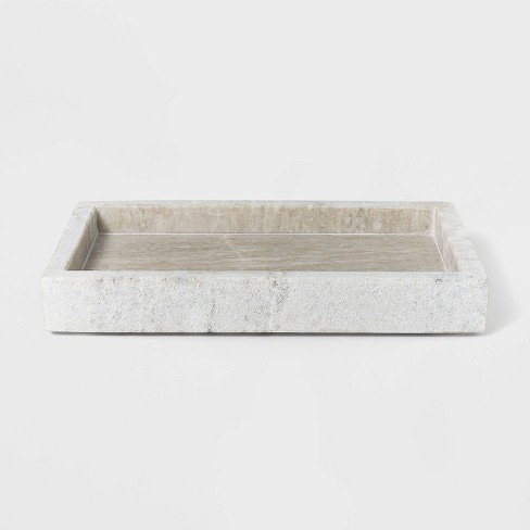 Concrete Soap Bottle Tray Modern Soap Dish White Kitchen Tray Gray Bathroom  Tray Rectangular Soap Dispenser Tray Lotion Pump Tray 