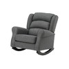 Fabric Upholstered Rocking Chair with Flared Arms, Pocket Coil Seat and Loose & Tight Cushions - 2 of 4