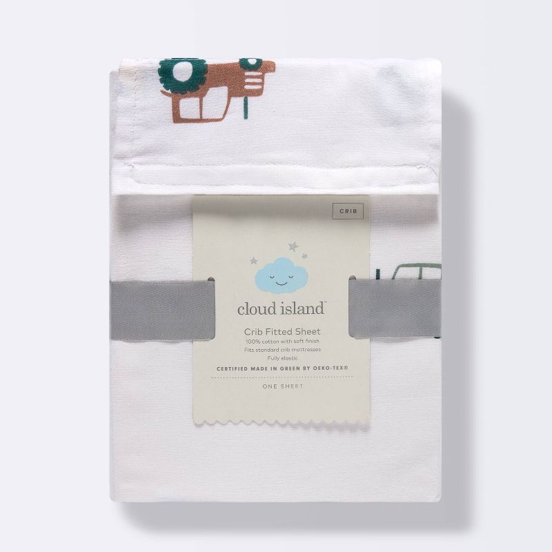 Fitted Crib Sheet - Cloud Island&#8482; Transportation, 6 of 7