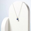 Round Cut Birthstone Pendant Necklace 18 Stone is set in a 4-prong setting on 18" cable chain with spring ring clasp - 3 of 4