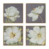 AZL1 Life Concept Wall Art 4 Piece Botanical Flora Prints Canvas Sleek Durable Display for Modern Energetic Home Decor, Gray, 21.3"*9.4"*21.5" - 4 of 4